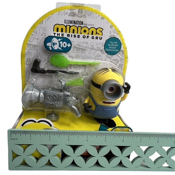 Minions The Rise of Gru Loud N Rowdy Stuart Action And Sounds Figure Mattel New - Picture 11 of 12